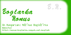 boglarka monus business card